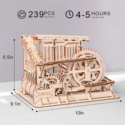 Robotime ROKR 3D DIY Wooden Puzzle Roller Coaster