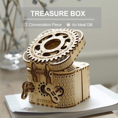 Robotime ROKR 3D DIY Wooden Puzzle Treasure Box Creative