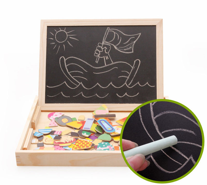 Multifunctional Magnetic Kids Puzzle with Drawing Board