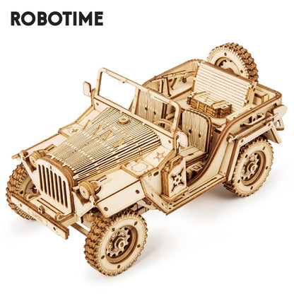 Robotime ROKR 3D DIY Wooden Puzzle Jeep Model Kit