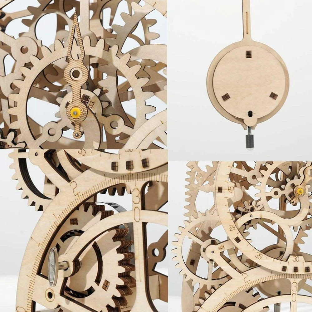 Robotime ROKR 3D DIY Wooden Puzzle Pendulum Clock