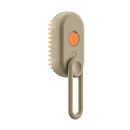 Pet Steamer Fur Brush with 3 in 1 Electric Spray