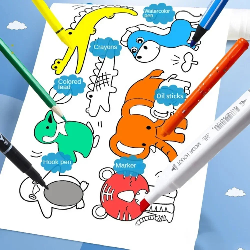 Colouring Notebook Rolls for Children