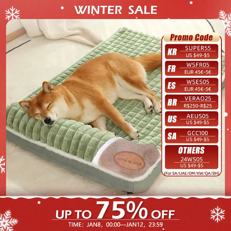 1pc Four Seasons Thick Deep Sleep Pet Bed Cat Kennel Small and Medium Dog Pet Mat