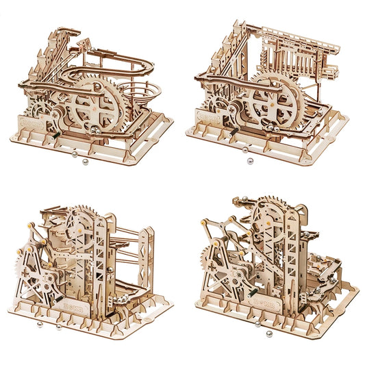 Robotime ROKR 3D DIY Wooden Puzzle Roller Coaster