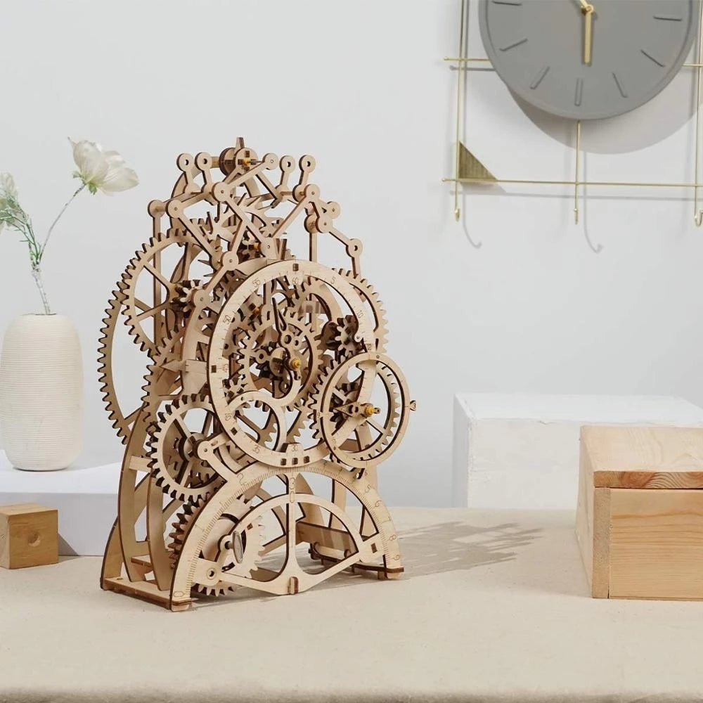 Robotime ROKR 3D DIY Wooden Puzzle Pendulum Clock