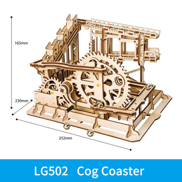 Robotime ROKR 3D DIY Wooden Puzzle Roller Coaster