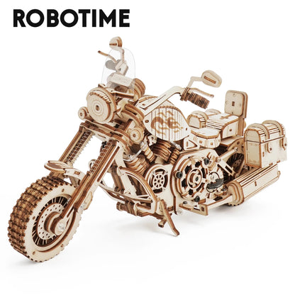 Robotime ROKR 3D DIY Wooden Puzzle Cruiser Motorcycle