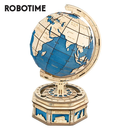 Robotime ROKR 3D DIY Wooden Puzzle Globe Earth